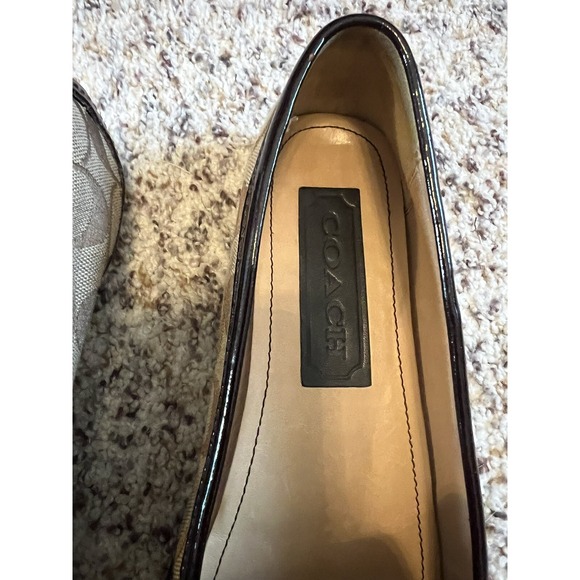 Coach Fortunata Women's Sz 8M Driving Loafers Signature C Slip On - Picture 2 of 9